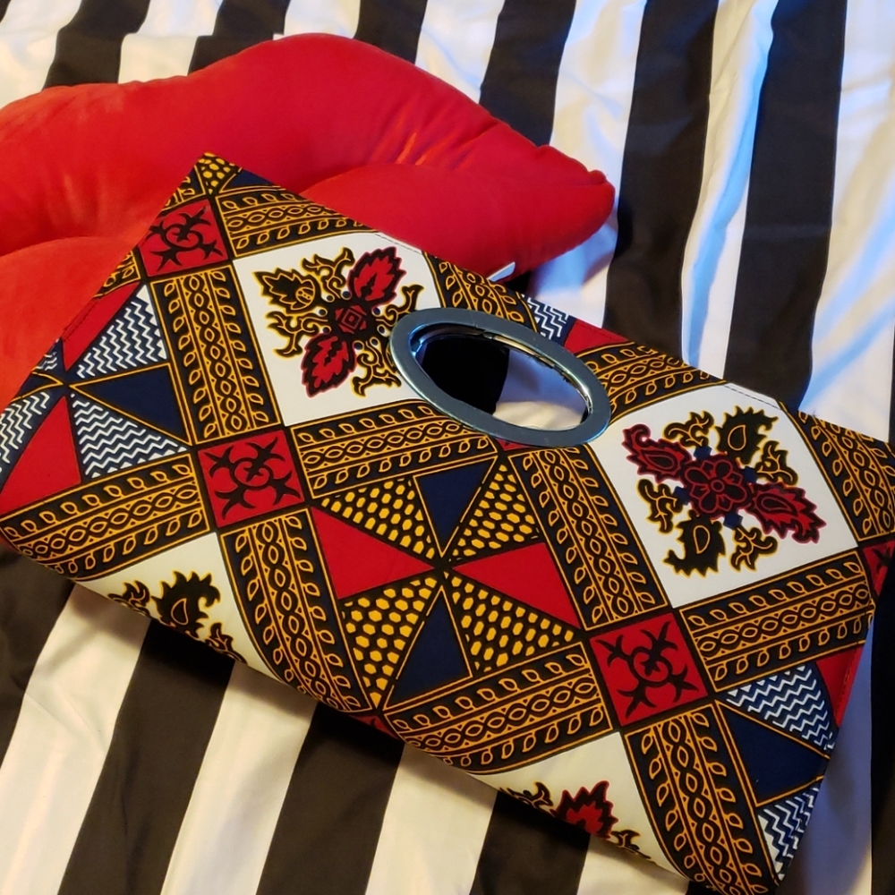 Large Handmade Clutch from Ghana West Africa